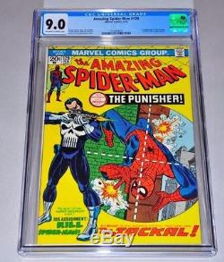 Amazing Spider-Man 129 CGC 9.0 OWithW Pages 1st Punisher