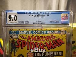 Amazing Spider-Man #129 CGC 9.0 VF/NM (Marvel 2/1974) 1st Appearance of Punisher