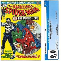 Amazing Spider-Man # 129 CGC 9.0 White Pages (de-slabbed) 1st Punisher