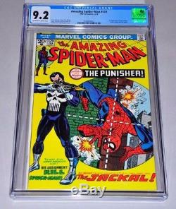 Amazing Spider-Man 129 CGC 9.2 OWithW Pages 1st Punisher