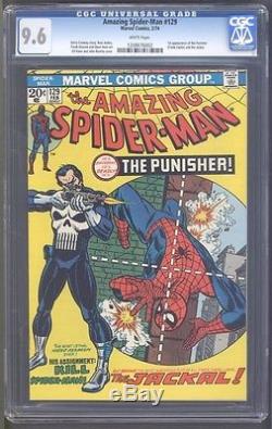 Amazing Spider-Man #129 CGC 9.6 White Pages 1st Punisher