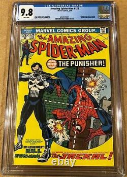 Amazing Spider-Man #129 CGC 9.8 1st Appearance The Punisher White Pages