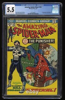 Amazing Spider-Man #129 CGC FN- 5.5 1st Full Appearance of Punisher! Marvel 1974