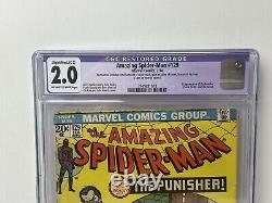 Amazing Spider-Man #129 CGC Restored 2.0 1st app. Punisher&Jackal 1974