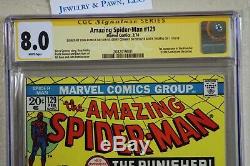 Amazing Spider-Man #129 CGC-SS 8.0 WP 3X Roy Thomas Romita Conway 1st Punisher
