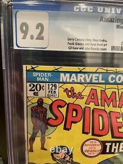 Amazing Spider-Man 129 Cgc 9.2 WP Graded First Appearance 1st App Punisher