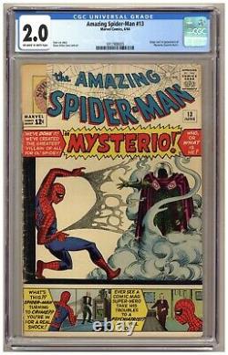 Amazing Spider-Man 13 (CGC 2.0) Origin and 1st appearance of Mysterio Ditko C107