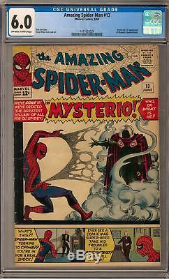 Amazing Spider-Man #13 CGC 6.0 (OW-W) Origin and 1st Mysterio