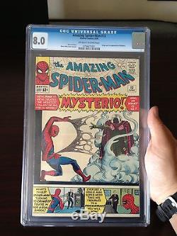 Amazing Spider-Man 13 CGC 8.0 OWW Pages, 1st Mysterio LOOK