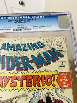 Amazing Spider-Man 13 CGC 9.2 1st APP Mysterio! White Pages! WORLDWIDE SHIP