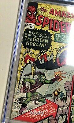 Amazing Spider-Man #14 1964 CGC 7.0 1st Green Goblin OwithW Pages Very Sharp