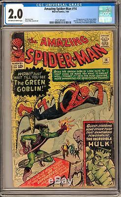 Amazing Spider-Man #14 CGC 2.0 (OW-W) 1st appearance of the Green Goblin