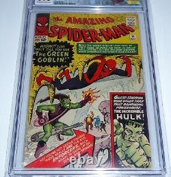Amazing Spider-Man #14 CGC 6.0 1st Appearance Green Goblin Hulk Meeting Comic