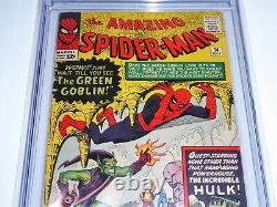 Amazing Spider-Man #14 CGC 6.0 1st Appearance Green Goblin Hulk Meeting Comic