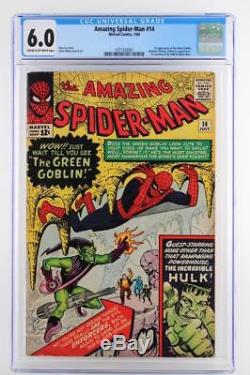 Amazing Spider-Man #14 CGC 6.0 FN Marvel 1964 1st App of the Green Goblin