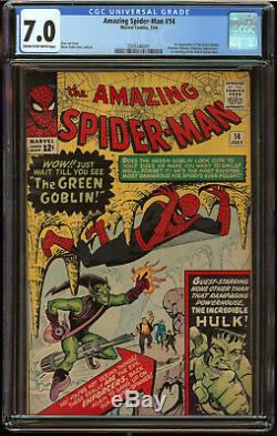 Amazing Spider-Man #14 CGC 7.0 C/OW Pgs First app Green Goblin Huge SA Key Book