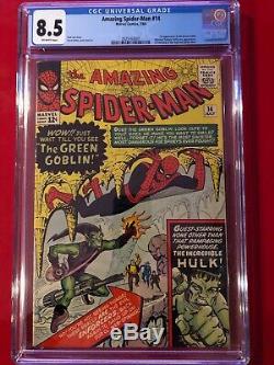 Amazing Spider-Man #14 CGC 8.5 1st Green Goblin super HOT Silver Age Key
