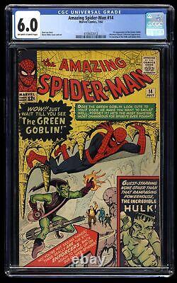 Amazing Spider-Man #14 CGC FN 6.0 1st Appearance Green Goblin! Marvel 1964