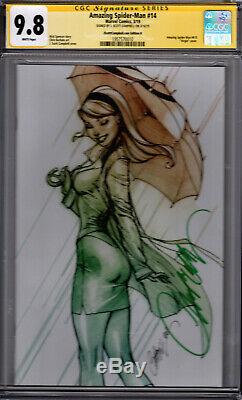 Amazing Spider-Man #14 Campbell Cover H! CGC SS 9.8! Signed by J. Scott Campbell
