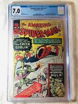 Amazing Spider-Man #14 (Jul 1964, Marvel) CGC 7.0 1st Green Goblin Hulk