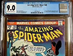 Amazing Spider-Man #148 CGC 9.0 (VF/NM) OWithW, Prof Warren revealed as The Jackal