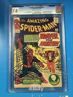 Amazing Spider-Man #15 1964 CGC 7.0 1st Appearance Kraven
