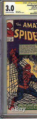 Amazing Spider-Man #15 CGC 3.0 GD/VG SIGNED STAN LEE Marvel Comics 1st Kraven