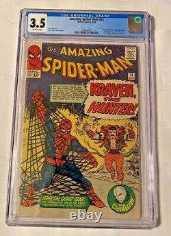 Amazing Spider-Man #15 CGC 3.5 VG 08/1964 #2136809001 1st Appearance of Kraven