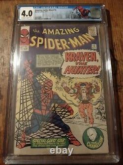 Amazing Spider-Man #15 CGC 4.0 1964 1st app. Kraven FREE SHIPPING