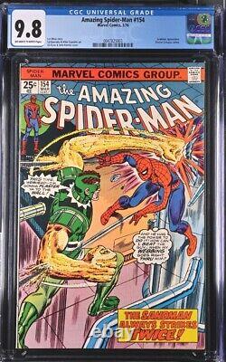 Amazing Spider-Man #154 CGC 9.8 WHITE PAGES 1976 NEAR MINT