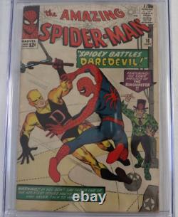 Amazing Spider-Man #16 1964 Graded CGC 3.5 1st Daredevil Crossover