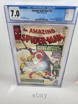 Amazing Spider-Man #16 CGC 7.0 1st Daredevil X-Over 2nd App. Ringmaster