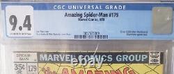 Amazing Spider-Man #179 CGC 9.4 NEWSSTAND never pressed