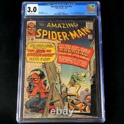Amazing Spider-Man #18 CGC 3.0 OW 1st App of Ned Leeds! Marvel Comic 1964