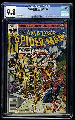 Amazing Spider-Man #183 CGC NM/M 9.8 White Pages Rocket Racer! Marvel 1978