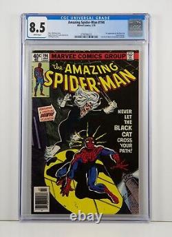 Amazing Spider-Man #194 (1979) CGC 8.5 WH 1st Black Cat/ Newsstand