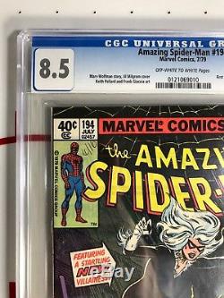 Amazing Spider-Man #194 Blsckcat 1st Appearance CGC 8.5 1979 VF+
