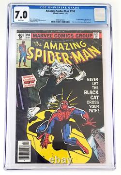 Amazing Spider-Man #194 CGC 7.0 WP Newsstand 1st App Black Cat Marvel Comics