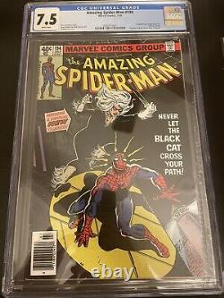 Amazing Spider-Man #194 CGC 7.5 White Pages Newsstand 1st Appearance Black Cat