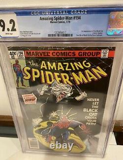 Amazing Spider-Man 194 CGC 9.2 First Appearance (Felicia Hardy)Black Cat -1979