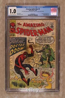 Amazing Spider-Man (1st Series) #5 1963 CGC 1.0 0346293001
