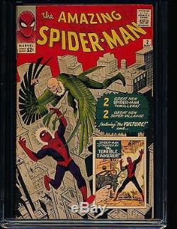 Amazing Spider-Man # 2 1st Vulture CGC 7.0 OWithWHITE Pgs