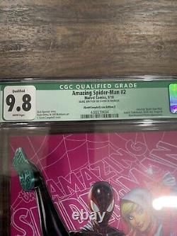 Amazing Spider-Man 2 2018 J Scott Campbell Variant E Signed CGC 9.8 Qualified