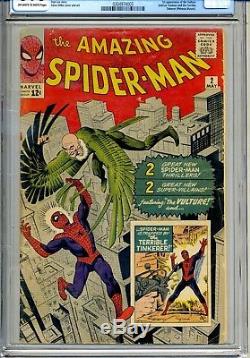 Amazing Spider-Man #2 CGC 3.0 May 1963 1st appearance Vulture Homecoming Silver