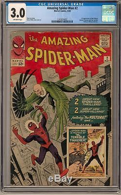 Amazing Spider-Man #2 CGC 3.0 (OW) 1st Vulture and Terrible Tinkerer