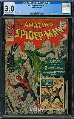 Amazing Spider-Man 2 CGC 3.0 OWithW Pages