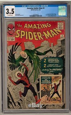 Amazing Spider-Man #2 CGC 3.5 (OW) 1st Vulture and Terrible Tinkerer