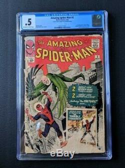 Amazing Spider-Man #2 CGC. 5 1st Appearance of the Vulture Marvel Silver Age Key