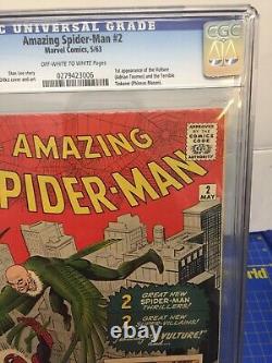 Amazing Spider-Man #2 CGC 6.0 OWithW Pages Stan Lee Story/Ditko 1st Vulture 3rdSpi