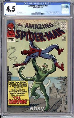 Amazing Spider-Man 20 CGC 4.5 White Pages Presents Beautifully